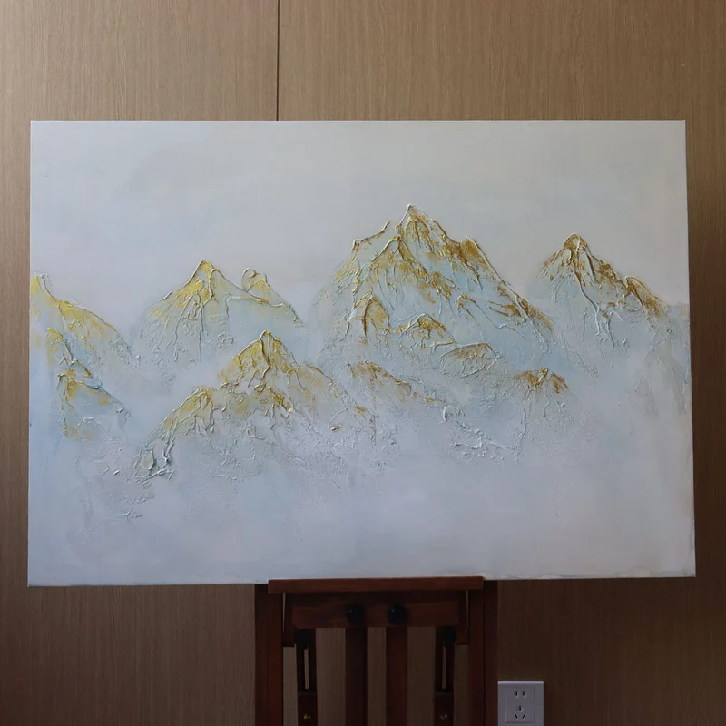 Abstracte Berglandschaft Wandkunst