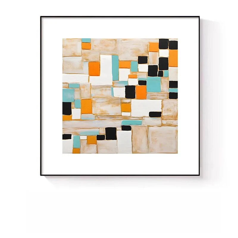 Abstrakte expressionistische Leinwandkunst für Wände