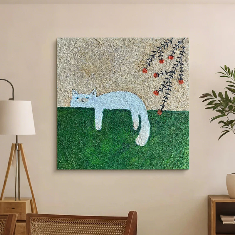 Abstrakte Katzen Leinwandkunst