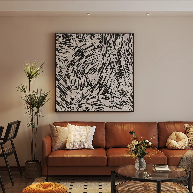 Abstrakte Pinselstrich Leinwand Wandkunst