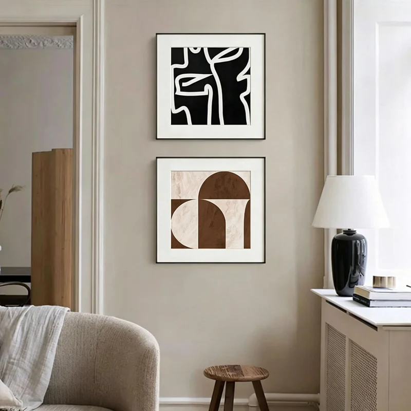 Abstrakte Kunst gerahmter Druck