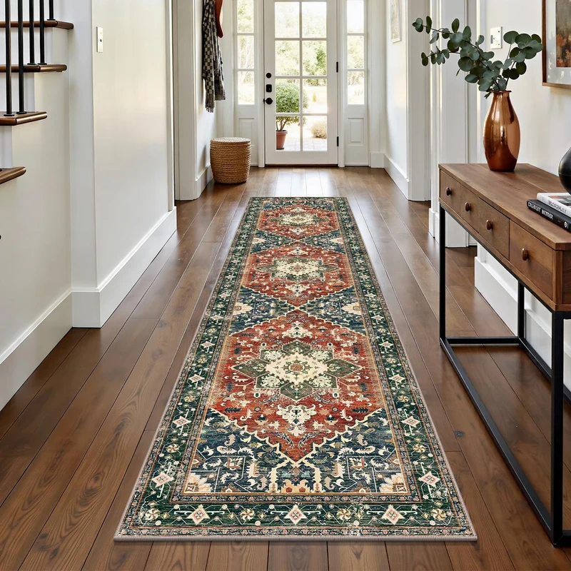 Vintage-inspirierter geometrischer Teppich
