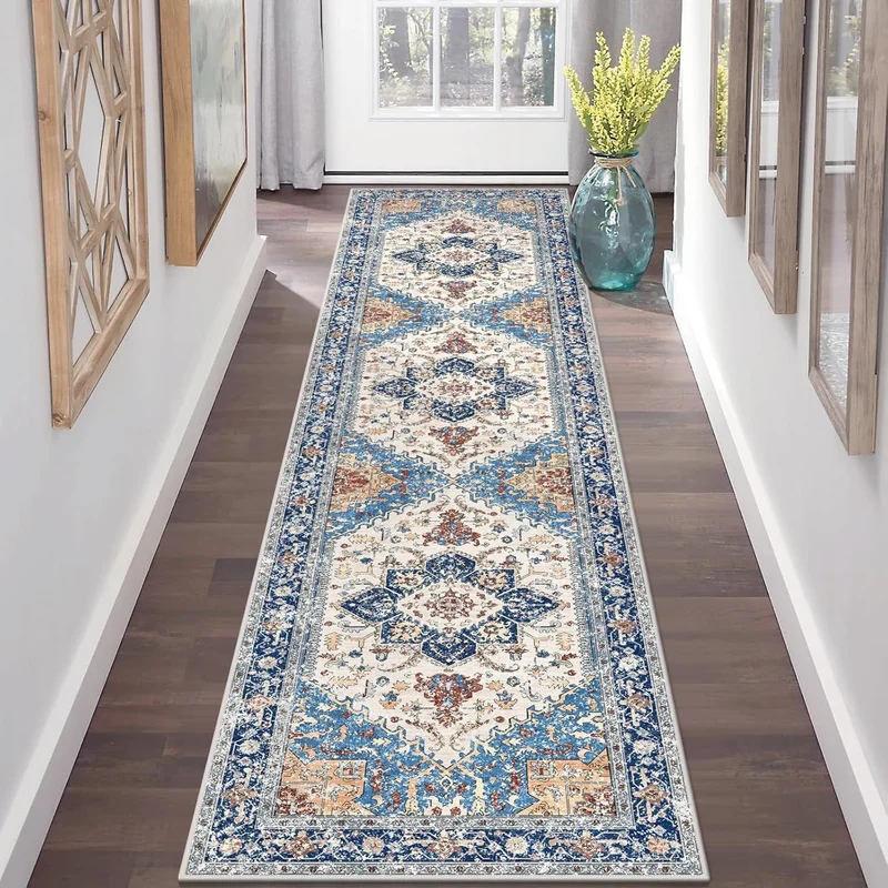 Vintage-inspirierter geometrischer Teppich