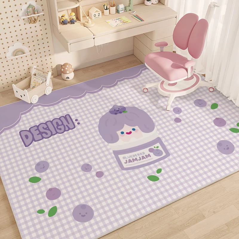 Verspielter cartoonmäßiger Bereichsteppich
