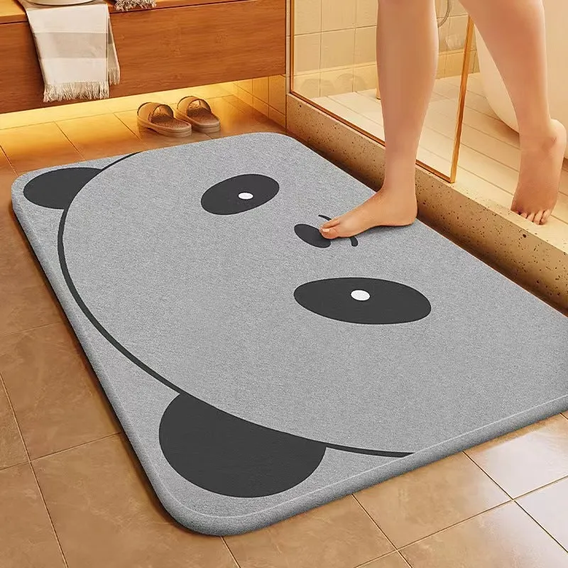 Panda-Themen-Plüsch-Badmatte