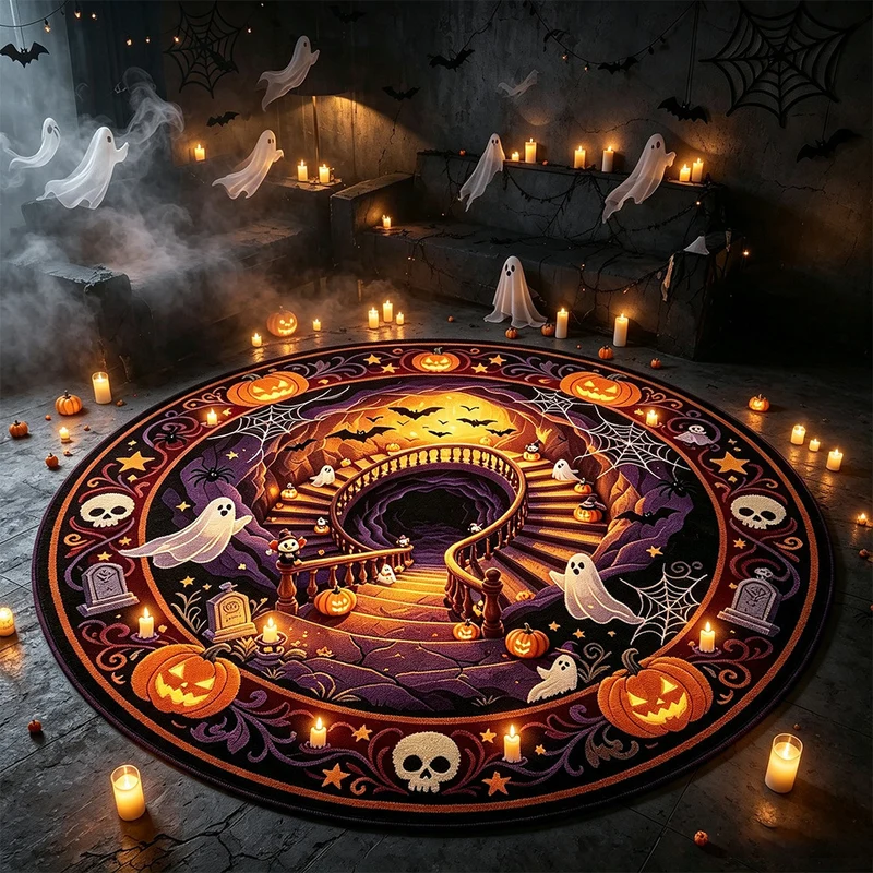 Halloween-Themen dekorativer Teppich