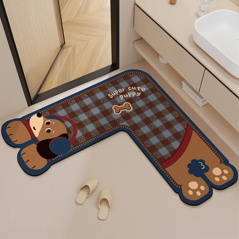 Lustiger Cartoon Hund Formen Badezimmermatte