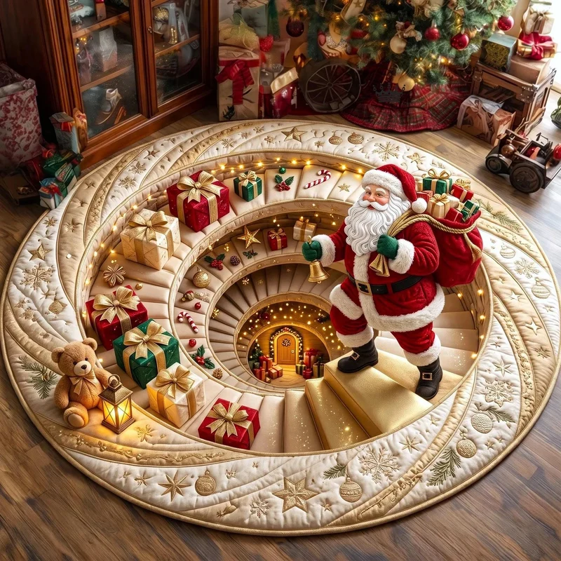 Festliche Weihnachtsmotiv Teppich Dekor