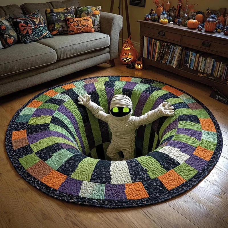 Künstlerischer Halloween-Teppich