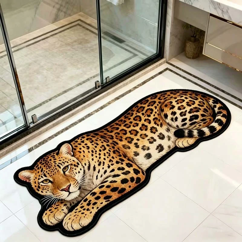 3D Panther-Themen Bereich Teppich