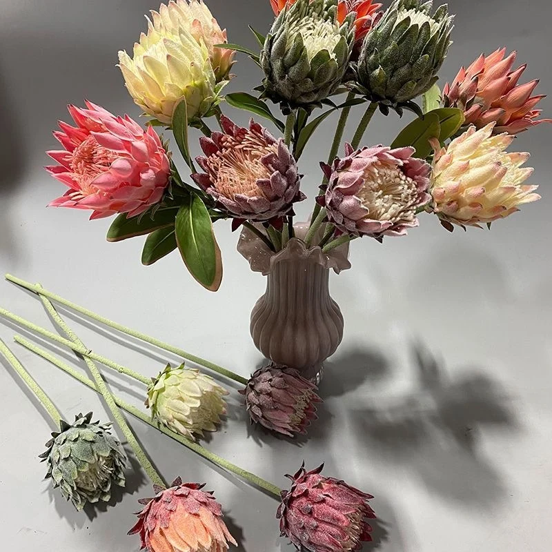 Lebensechter Protea Blumenstängel