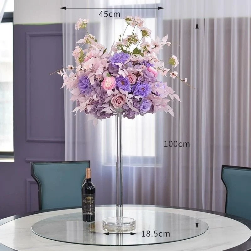 Elegante florale Mittelstück mit Acrylständer