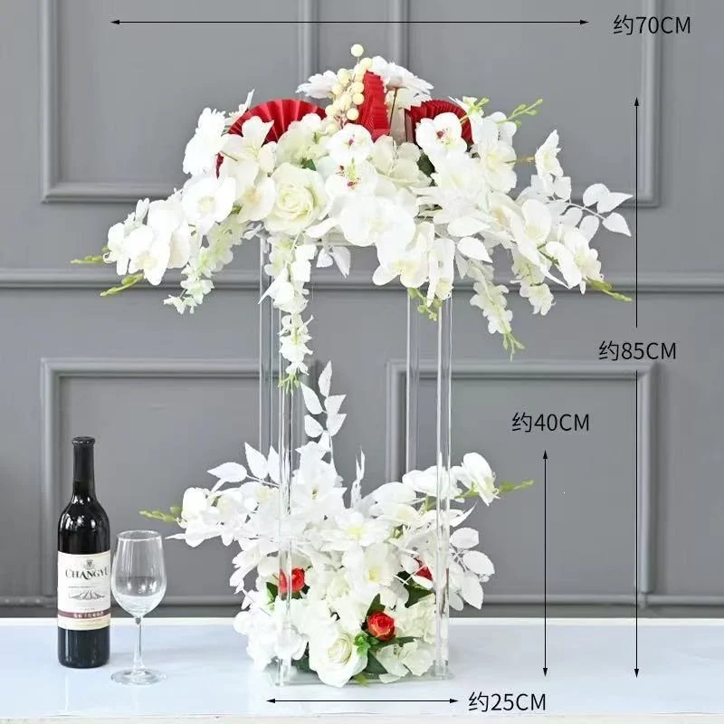 Elegante Blumenzentrale Vase