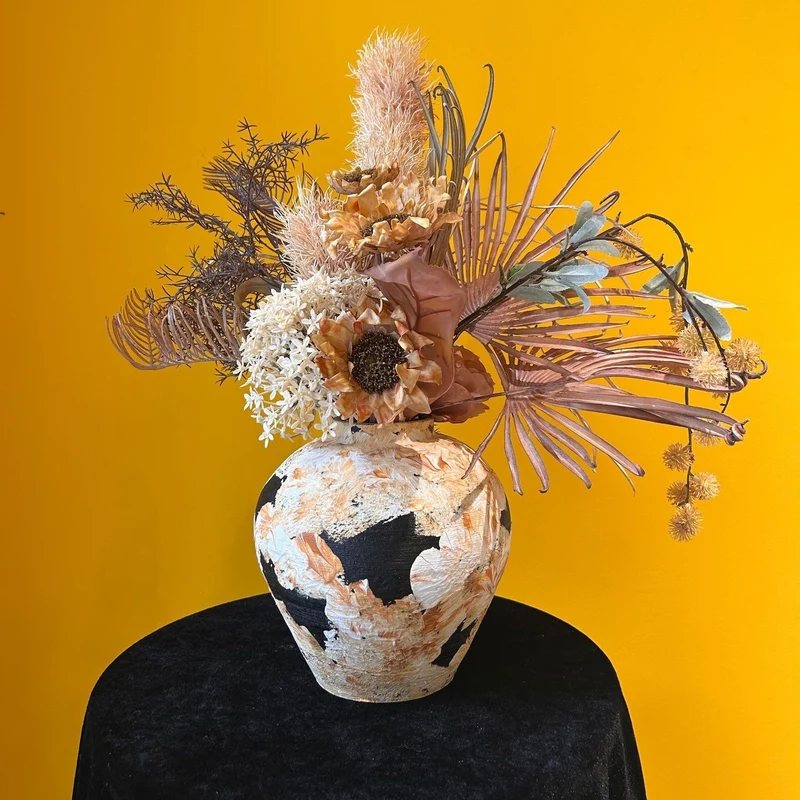 Getrockene Blumenstrauß Arrangement
