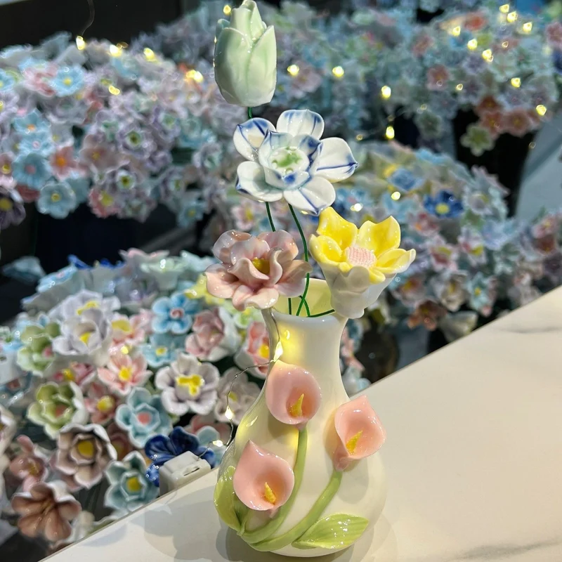 Dekorativer Keramikk Blumen Vase