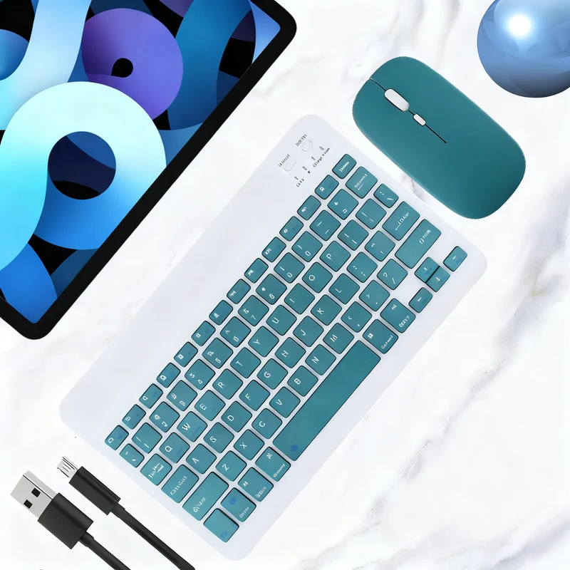 Bluetooth-Tastatur mit Maus für Tablets und Laptops
