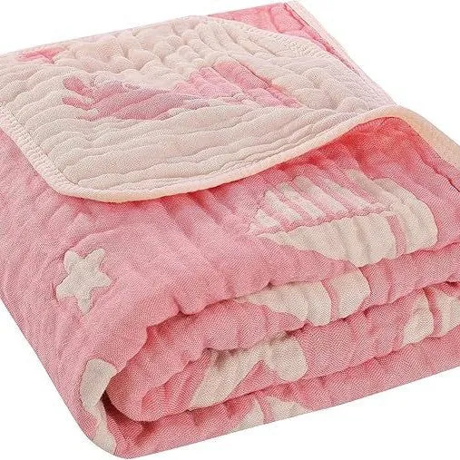Babydecke aus Baumwolle, 6-lagig, 103 x 103 cm
