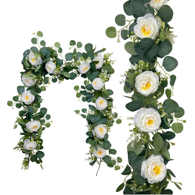 Künstliche Eukalyptus Blumen-Girlande