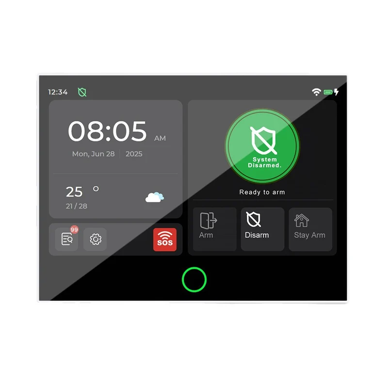 Alarmanlage mit 7-Zoll-Touchscreen, WiFi+4G