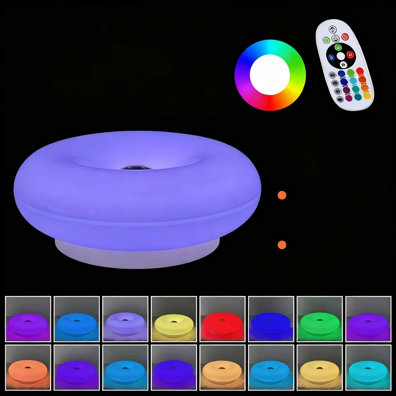 Donut-Tischleuchte mit Touchschalter