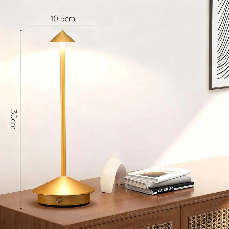 Pilz-Nachttischlampe mit Touchschalter