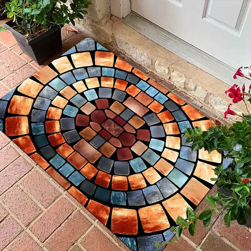 Badezimmermatte aus Kieselgur mit 3D-Muster