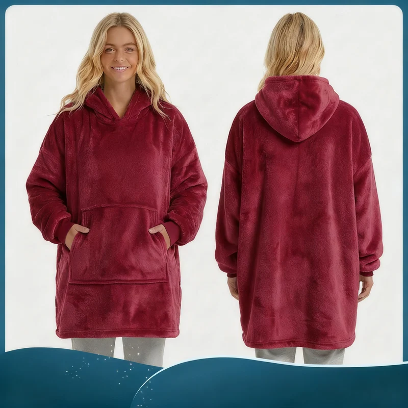Tragbare Decke aus Fleece, 350 g/m²