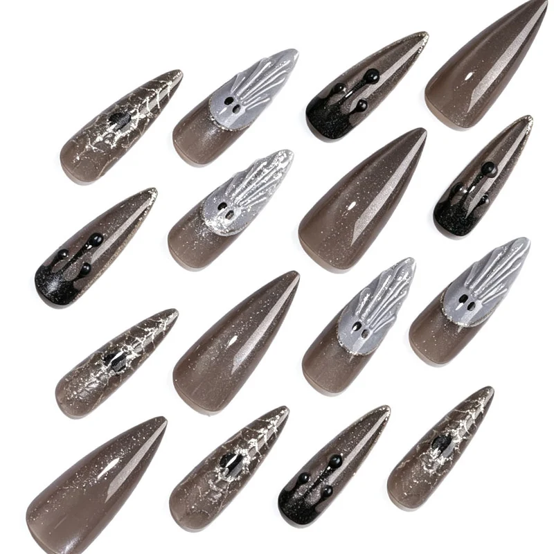 Künstlerisches Stiletto-Nagelkunst-Set Karnz
