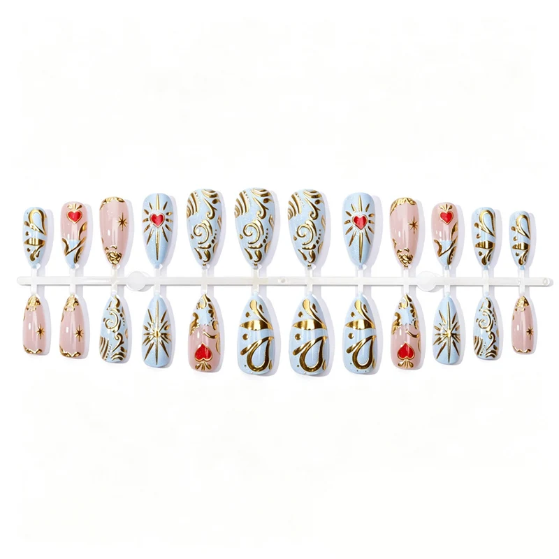 Künstlerische dekorative Press-On Nägel Karnz