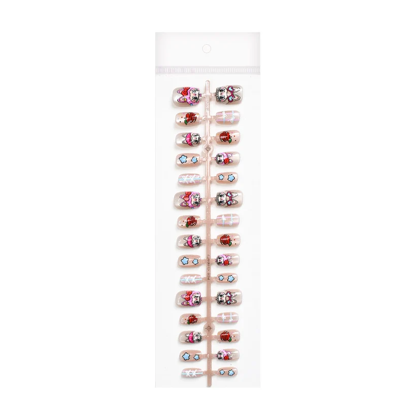 Verspielte Themen Press-On Nagelkunst Karnz