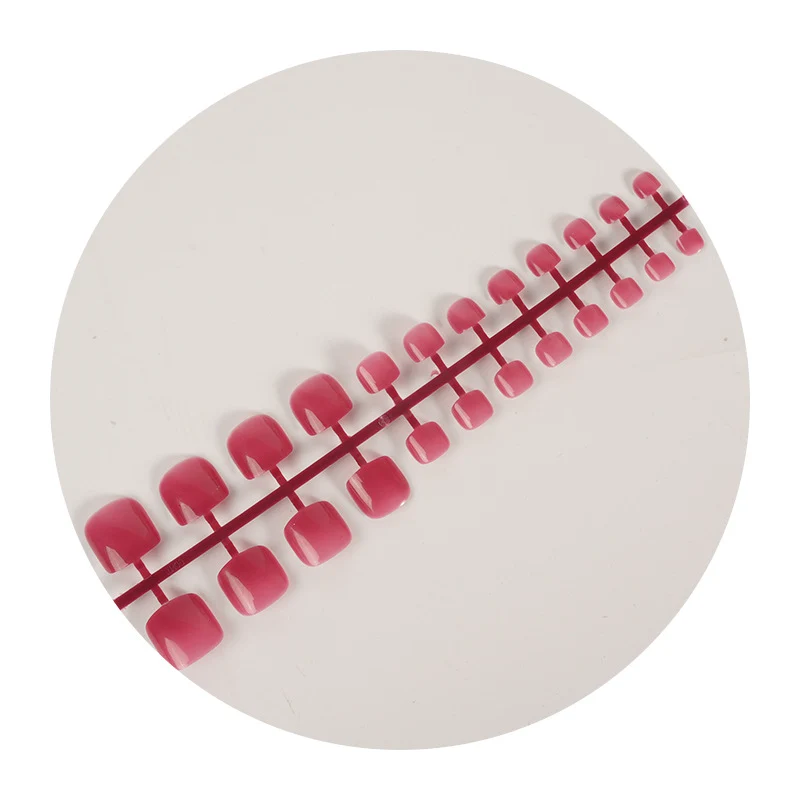 Kurzes quadratisches Press-On-Nagelset Karnz