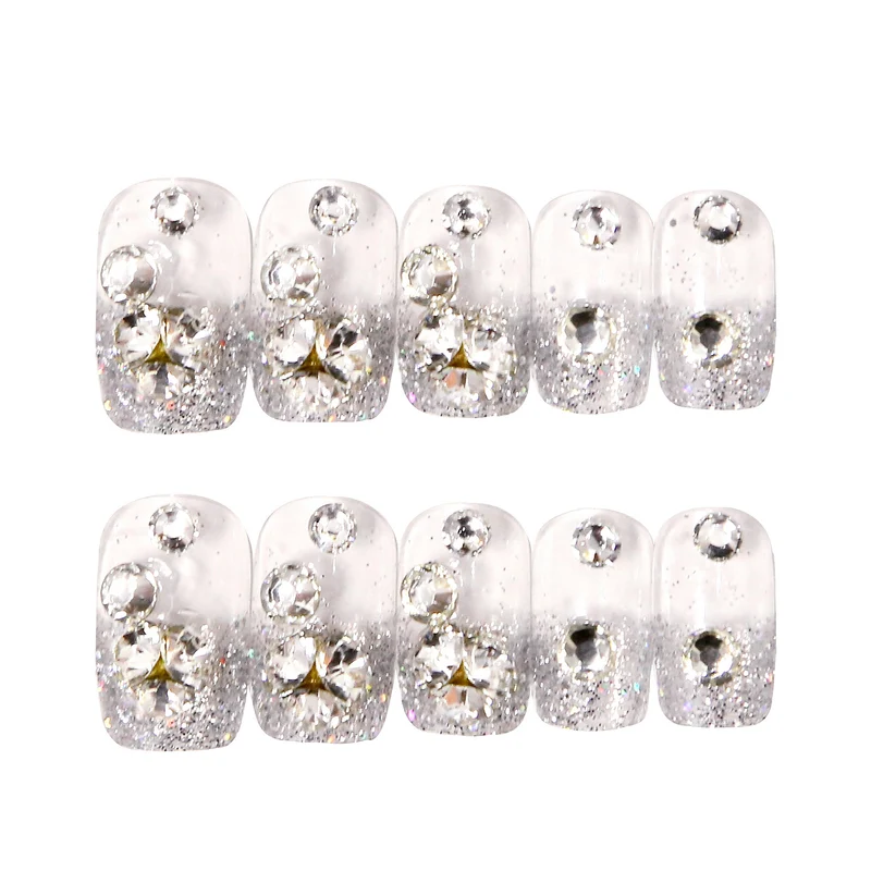 Rhinestone-besetztes Press-On Nail Art Kit Karnz