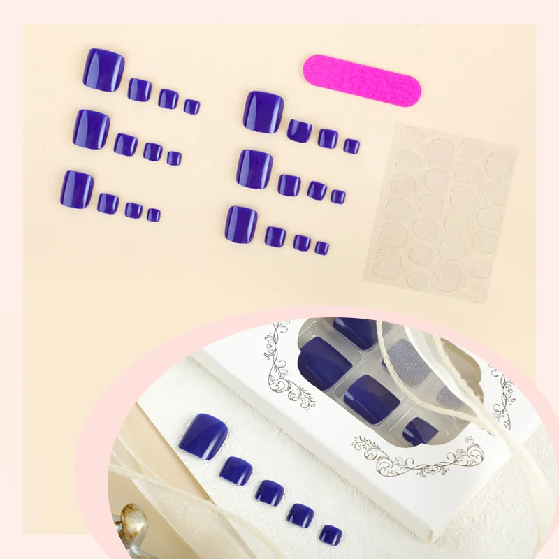 Premium Glänzendes Press-On Nagelset Karnz