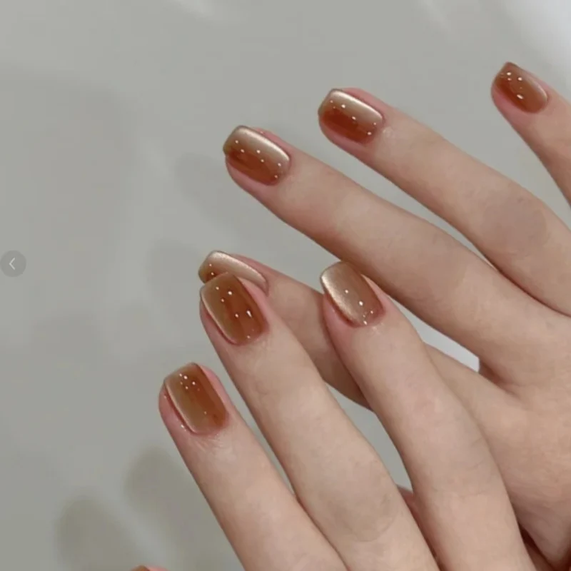 Premium glänzende Press-On-Nagelset Karnz