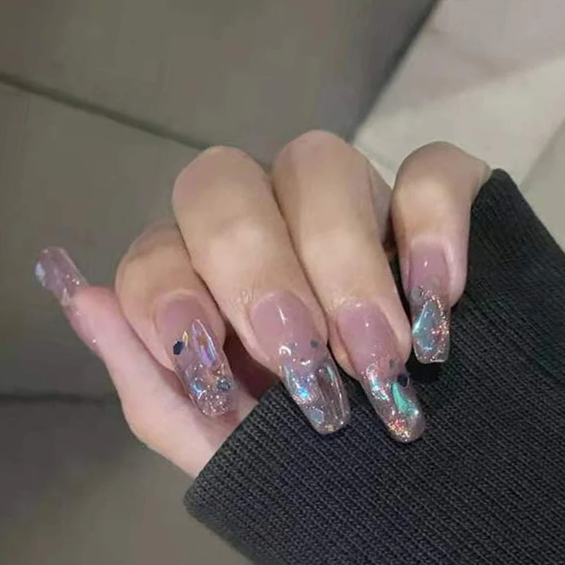 Premium Glitter Gel Press-On Nägel Karnz