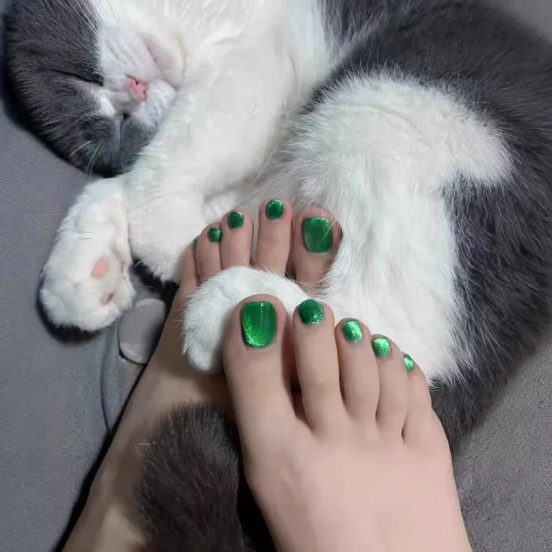 Premium Gel Press-On Toenail Art Set Karnz
