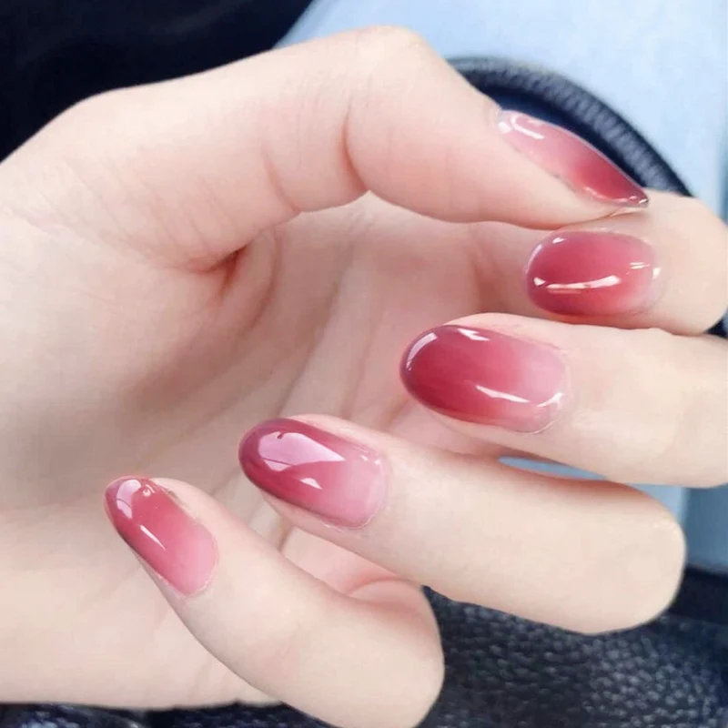 Ombre Glossy Press-On Nails Karnz