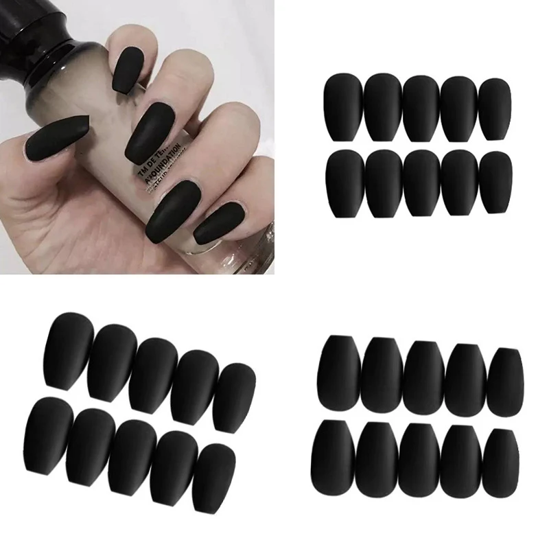 Matte Finish Press-On Nail Set Karnz
