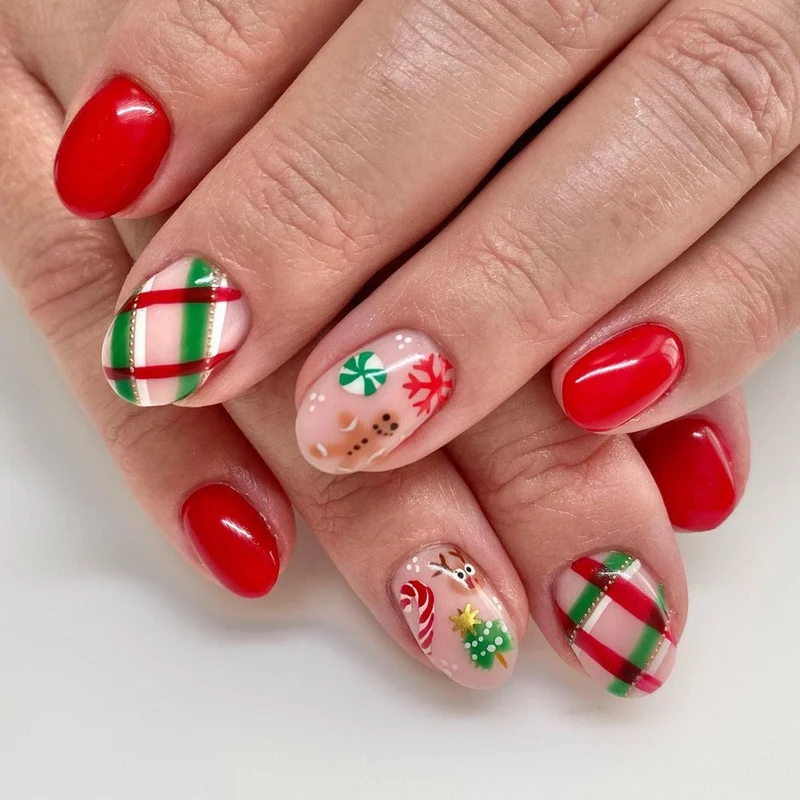 Urlaubs-Themen Press-On Nail Art Karnz