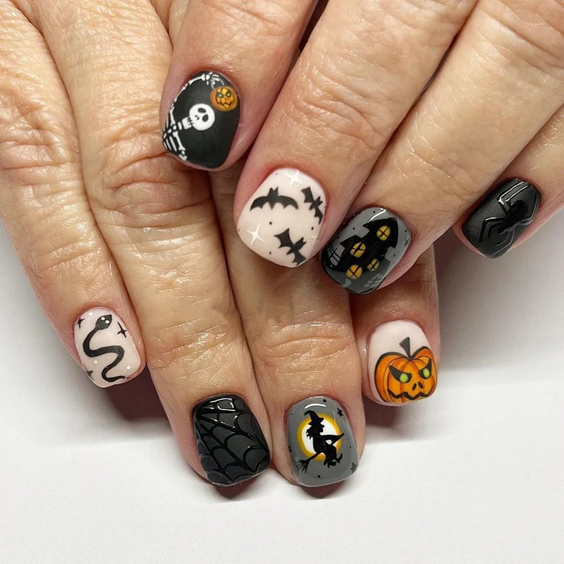 Urlaubs-Themen Press-On Nail Art Karnz