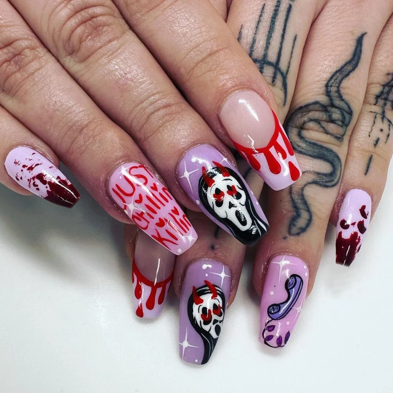 Urlaubs-Themen Press-On Nail Art Karnz