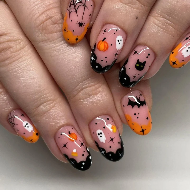 Urlaubs-Themen Press-On Nail Art Karnz