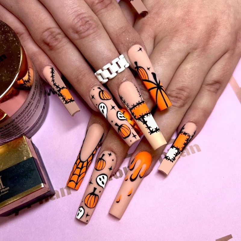Urlaubs-Themen Press-On Nail Art Karnz