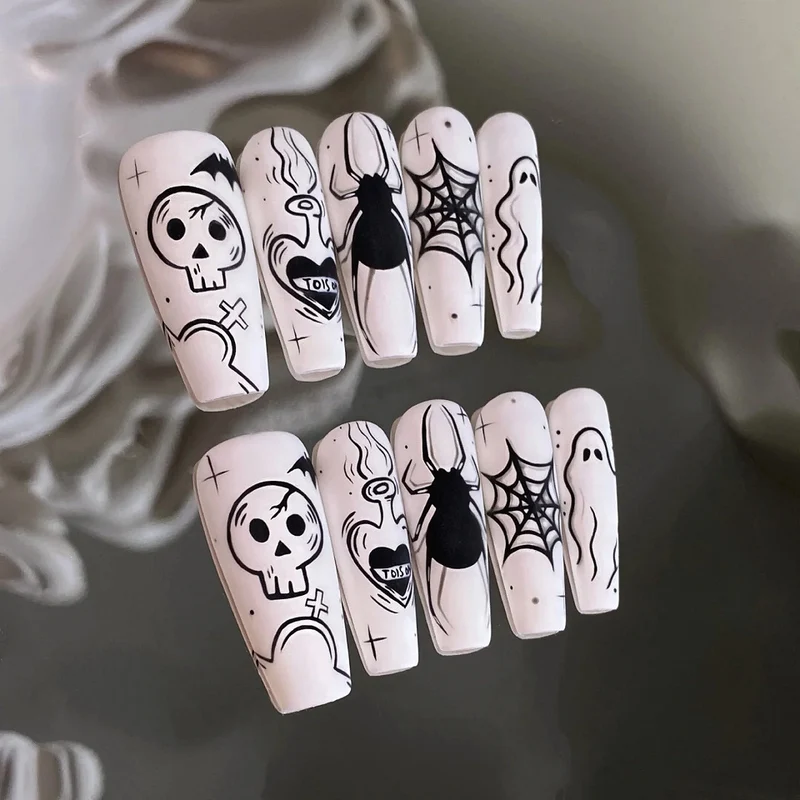 Halloween-Themen Press-On Nagelset Karnz