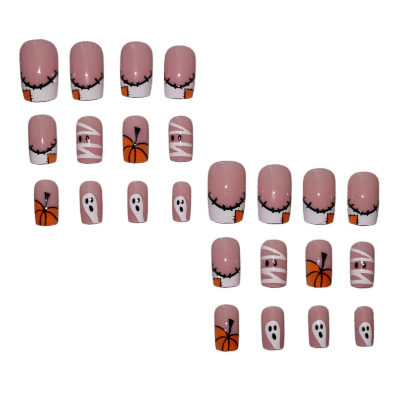 Halloween-Themen Press-On Nagelkunst Set Karnz