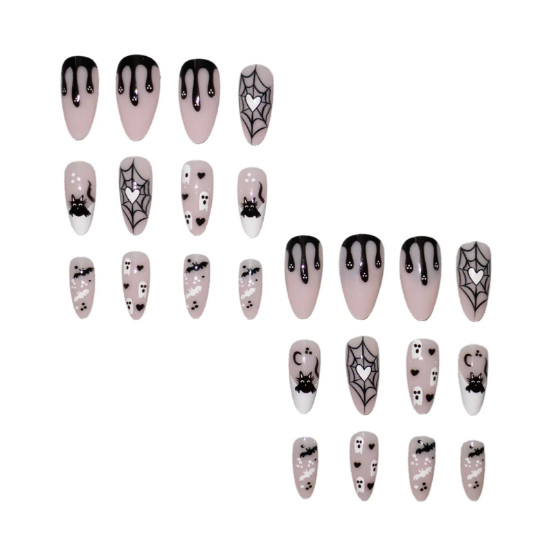 Halloween-Themen Press-On Nagelkunst Karnz