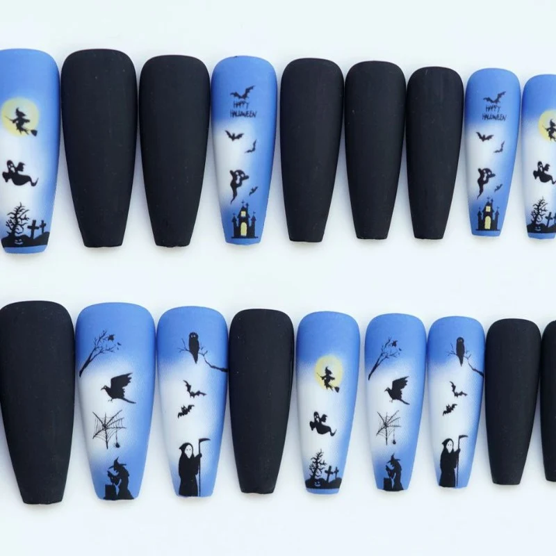 Halloween-Themen Nagelkunst Karnz