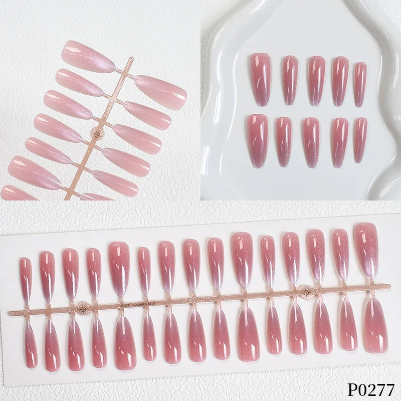 Gradient Shimmer Press-On Nagelkunst Karnz