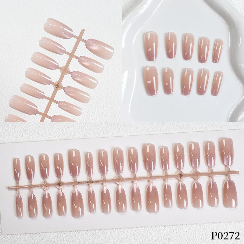 Gradient Shimmer Press-On Nagelkunst Karnz