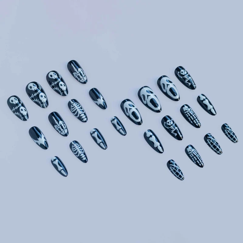Gothic-Themen Press-On Nagelkunst Set Karnz 1790727346